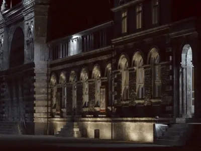 Historical Building - Arnold Render 3D model