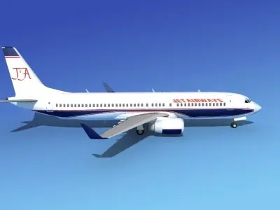 Boeing 737-800 Jet Airways 3D model