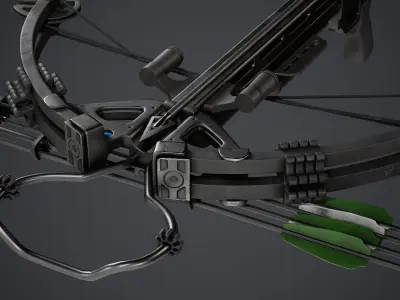 Crossbow - PBR Texture Low-poly 3D model