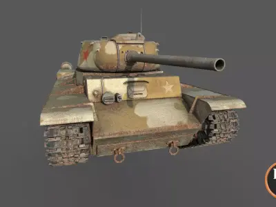 Tank-KV-85 Desert camouflage 3D model