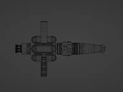 Artemis collection - realistic 3D model of a spaceship 3D model