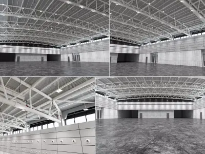 Exhibition Hall 3D model 3D model purchase