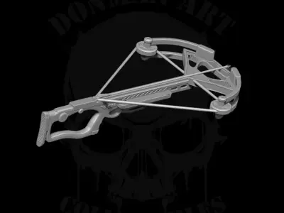 Crossbow 3D printable files for action figures 3D print model