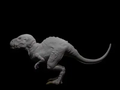 Comic book style Dinasour 3D model