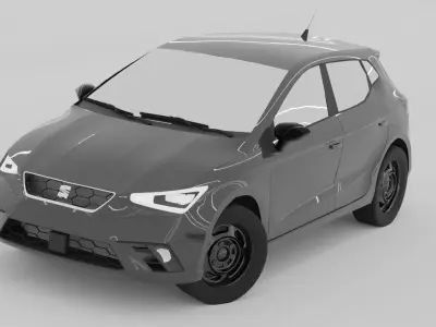 Seat Ibiza 5 2017-2023 Free low-poly 3D model