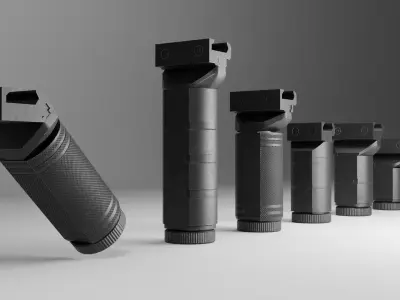 Zenit Foregrips Pack Low-poly 3D model