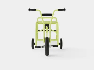 tricycle Low-poly 3D model by LibraryOf3D