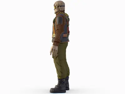 High Poly Casual Male Technician Sweater Low-poly 3D model