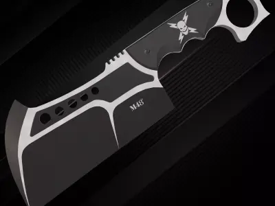 tactical knife Conflict Cleaver Free low-poly 3D model