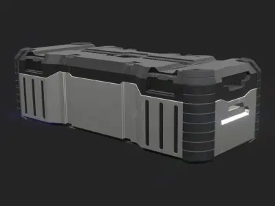 Sci Fi Crate AAA PBR Asset 3D model 3D model