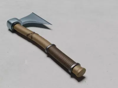 Warrior Hatchet Low-poly 3D model