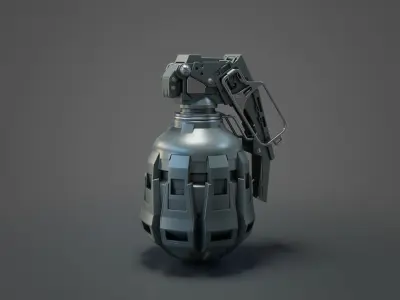Sci-Fi grenade high-poly 3D model 3D model