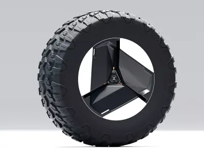 Polestar aerodynamic fan wheel Low-poly 3D model