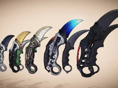 Tactical Knives Karambit 3D model