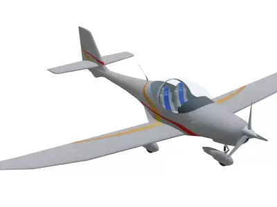 Glider Aquila A210 Low-poly 3D model