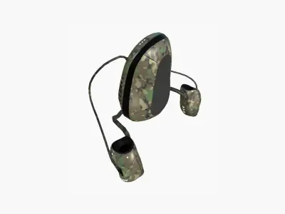 Jetpack H08 Green Camouflage - SciFi Character Design Low-poly 3D model
