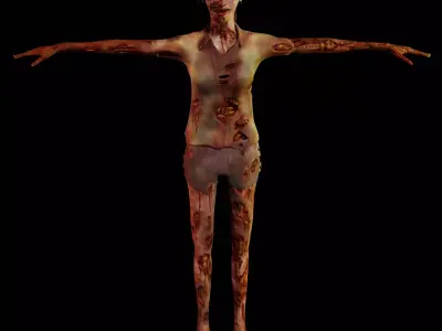 Military Humans Low-poly 3D model
