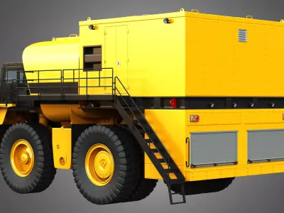 785D Fuel and Lube Truck 3D model