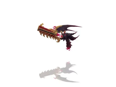 Demon Gun Low-poly 3D model