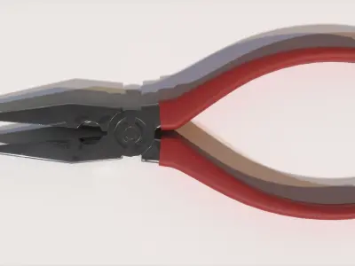 Needle Nose Plier Low-poly 3D model