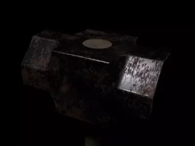 Sledge hammer Free low-poly 3D model