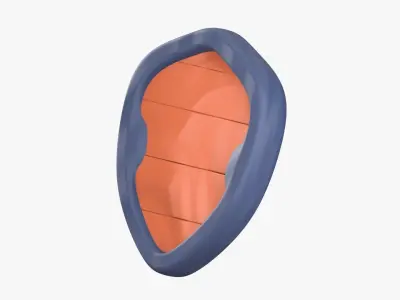 Shield 3D Illustration 3D model purchase