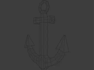 Anchor Low-poly 3D model