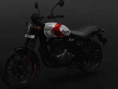 Royal Enfield Hunter 350 Custom Marlboro Edition 3D model