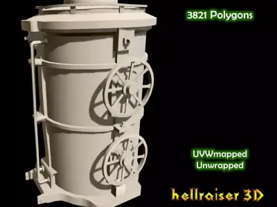 Steam Machine Low-poly 3D model