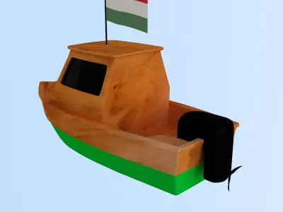 Hungary Fishing Boat 3D model
