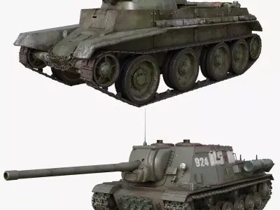 Tank Collection Mental ray 002 3D Model Pack