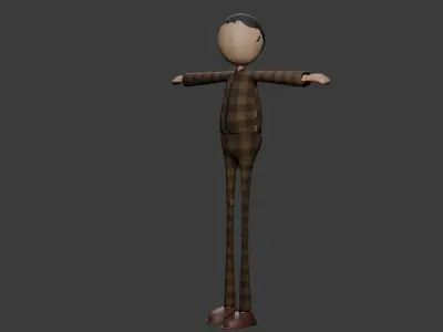 Stylish Basic Human  Low-poly 3D model