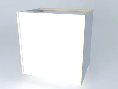 B2D1D kitchen cabinet with drawers Free 3D model