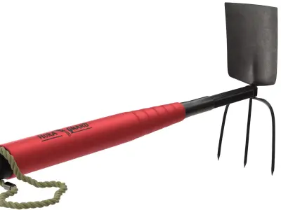 Garden Tool Hand Hoe Cultivator 3D model