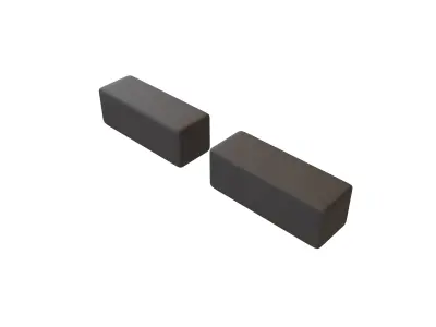 Morse Code M v1 001 Low-poly 3D model