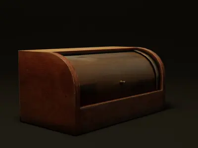 Old Bread Box Low-poly 3D model