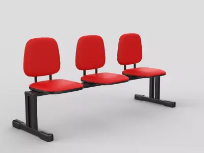 Longarina chair 03 3D model