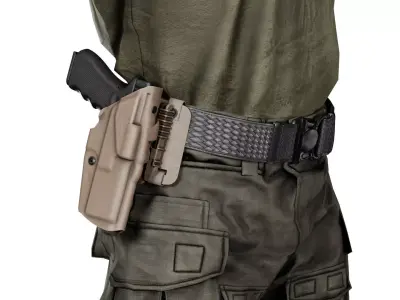 SAFARILAND 6384 83 HOLSTER Low-poly 3D model