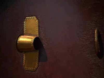 Aspis hoplite shield Low-poly 3D model