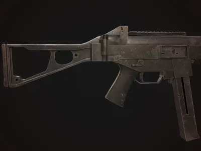 UMP - Model and Textures Low-poly 3D model 3D model