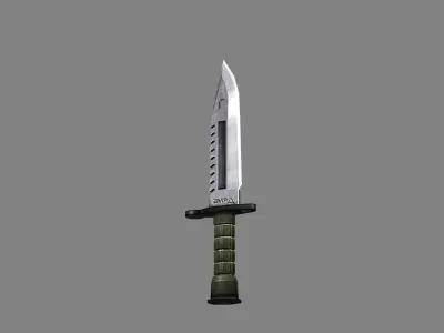Cartoon dagger - melee weapon  Low-poly 3D model