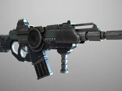 Original Gun Low-poly 3D model