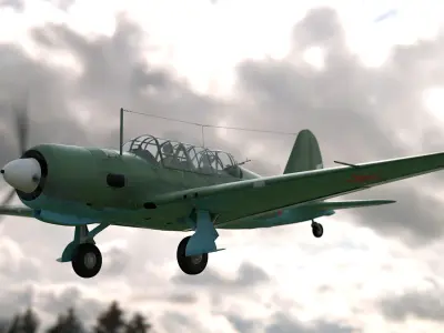 Sukhoi Su-2 3D model