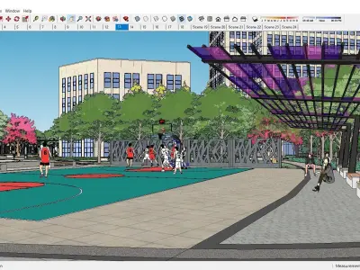 Sketchup Residential Complex 151 3D model