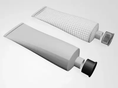 Aluminium Barrier Tube 01 3D model