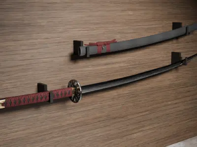 Realistic Katana 3D Model 3D model