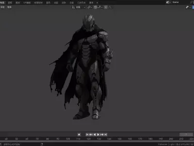 high quality of Doomsday warrior 3D model