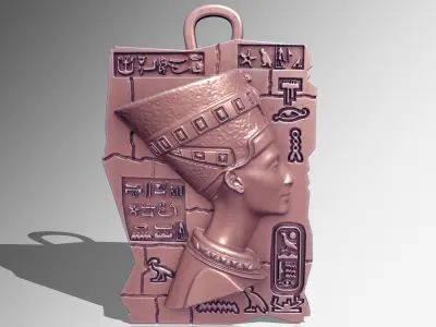  Nefertiti Queen of ancient Egypt PENDANT 3D print model