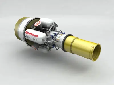  Exoatmospheric Kill Vehicle Low-poly 3D model