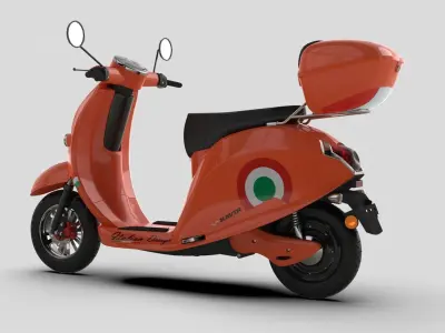 Vespa ES2 1500 Low-poly 3D model